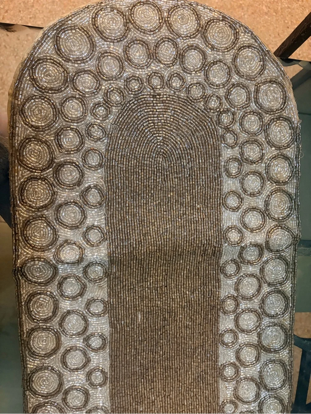 Rachel Zoe Brown and Cream Woven Table Runner